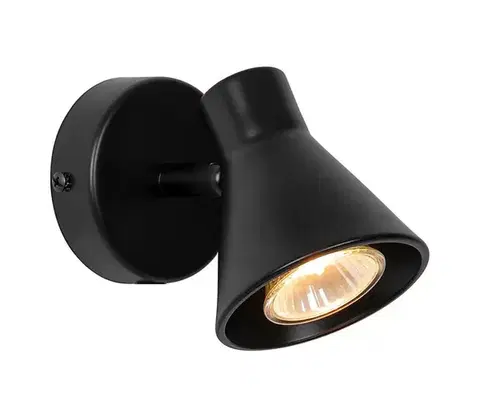 Svietidlá Nordlux - Nástenné svietidlo EIK 1xGU10/35W/230V čierne 45761003