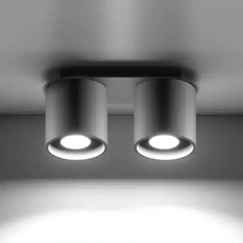 Vnútorné osvetlenie Stropná Lampa Orlando 2 GREY A-055