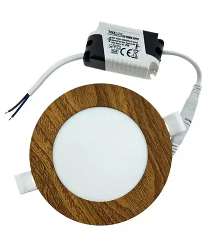 Stropné svietidlá Svietidlo BC TR-145C 6W LED 4200K circle drevo
