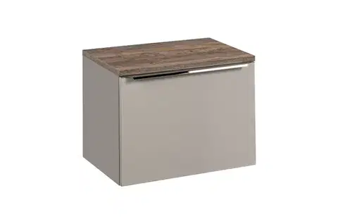 Nábytok ArtCom Kúpeľňová skrinka s doskou SANTA Fe Taupe D60/1 | 60 cm