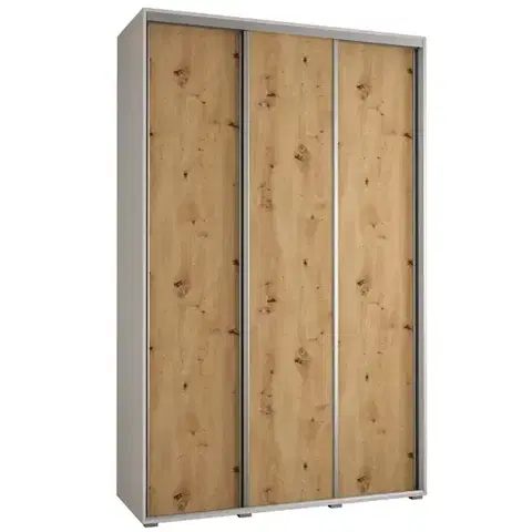 Šatníkové skrine Skriňa 45 Canaris 1 160 biela/artisan/silver