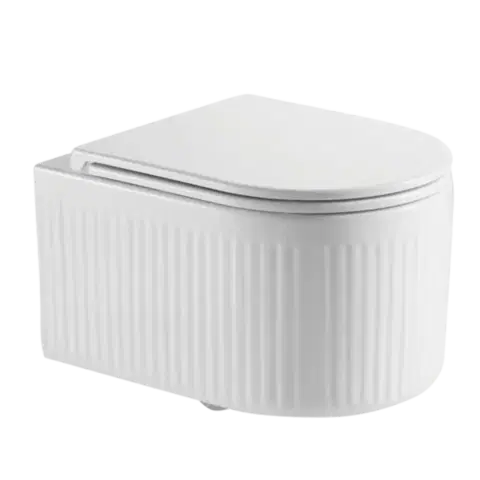 Záchody INVENA - Závesná WC misa, GLAMOUR /VÍROVÉ SPLACH/, vrátane soft/close sedátka CE-92-001-L