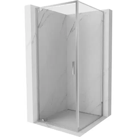 Sprchovacie kúty MEXEN/S - Exo sprchovací kút dvere krídlové 100 x 100, transparent, chróm 8181-100-100-01-00