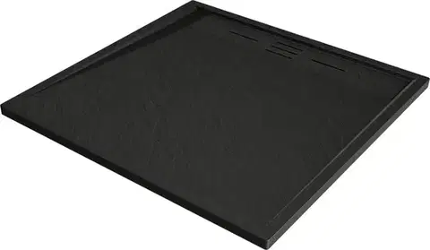 Vane MEXEN - Amon štvorcová sprchová vanička SMC 80 x 80, čierna 4F708080