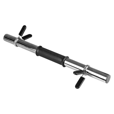 Osy k činkám Dutý hriadeľ na jednoručnú činku inSPORTline Onepump 45cm/30mm • s objímkami • bez závitov