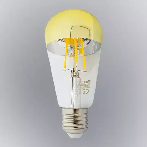 Žiarovky E27 Žiarovka FL LED ST64 8W E27 4200K Half Amber