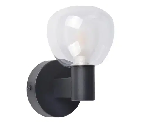 Svietidlá  Kúpeľňové nástenné svietidlo POLA 1xG9/5W/230V IP44 čierne/číre 336019