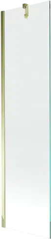 Sprchové dvere MEXEN/S - Next vaňová zástena FIX 50x150, transparent, zlatá 895-050-000-00-00-50