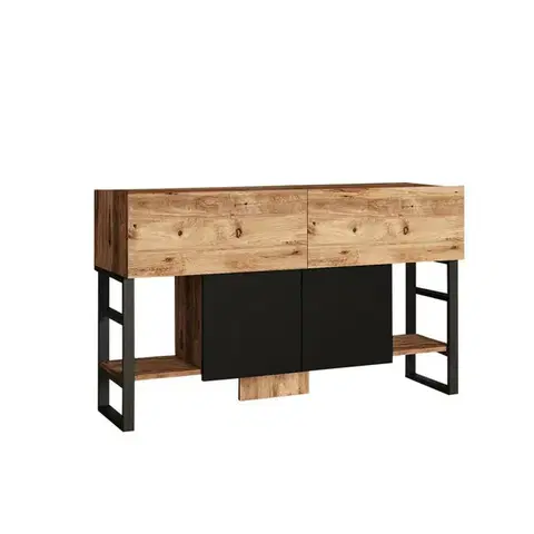 Konferenčné stolíky Odkladací stolík so skrinkou Miam Atlantic Pine