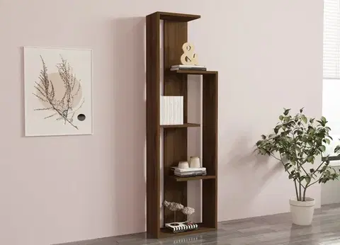 Knižnice Knižnica Wand - Walnut