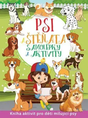 Nalepovačky, vystrihovačky, skladačky Psi a štěňata - Samolepky a aktivity