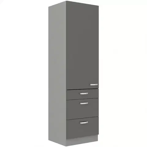 Kuchynské skrinky stojace Kuchynská skrinka Grey 60dks-210 1f3s