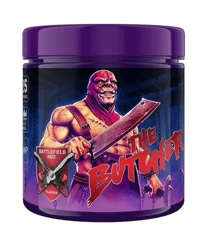 Práškové pumpy The Butcher - Swedish Supplements 425 g Raspberry Smash