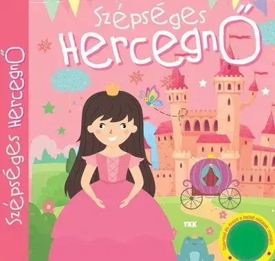 Leporelá, krabičky, puzzle knihy Szépséges hercegnő - Tapintsd és érezd a belső oldalak mintáit!
