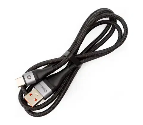 Predlžovacie káble  Pletený USB kábel USB-A / USB-C konektor 18W 1m čierna PSCCA120