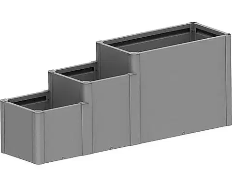 Truhlíky Biohort Vyvýšený záhon BIOHORT Davinci 3 - 201 x 53 x 77 cm (šedý kremeň metalíza)