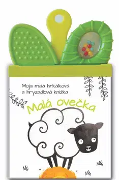 Leporelá, krabičky, puzzle knihy Moja malá hrkálková a hryzadlová knižka Malá Ovečka