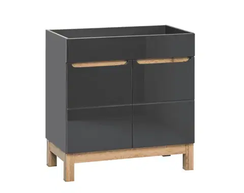 Skrinky do kúpeľne ArtCom Skrinka pod umývadlo BALI Grafit 820 | 60 cm