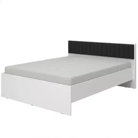 Dvojlôžkové postele Posteľ Varadero Plus betón/biela 160x200 11011620