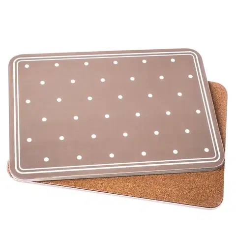 Prestieranie Dakls Prestieranie Bodky sivá, 29 x 21 cm, sada 2 ks