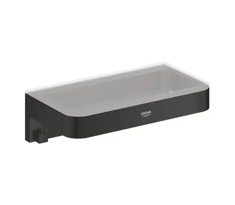 Svietidlá GROHE 411072430 - Sprchová polička START CUBE 200 mm čierna 411072430