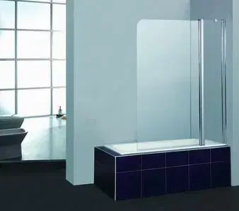 Sprchové dvere H K - Vaňová zástena PURE V2 120x140 - dvojdielna s pevným dielom, číre sklo PUREV2120