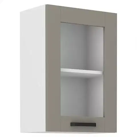 Kuchynské skrinky visiace Kuchynská skrinka Luna claygrey/biela 40GS-72 1F