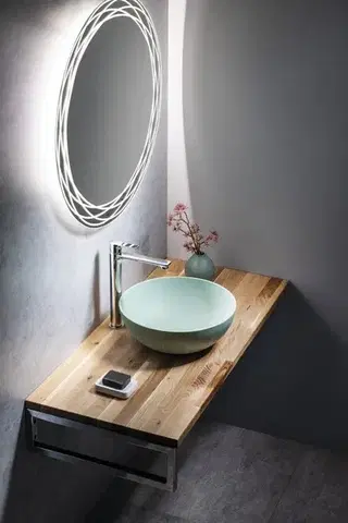 Umývadlové dosky SAPHO - WOODY doska 1100x28x500, masív prírodný dub WD110-70