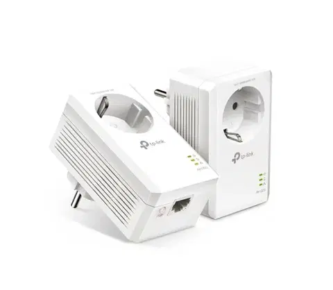 Predlžovacie káble TP-Link - Gigabitová Powerline Wi-Fi sada s priechodnou zásuvkou TPL000255