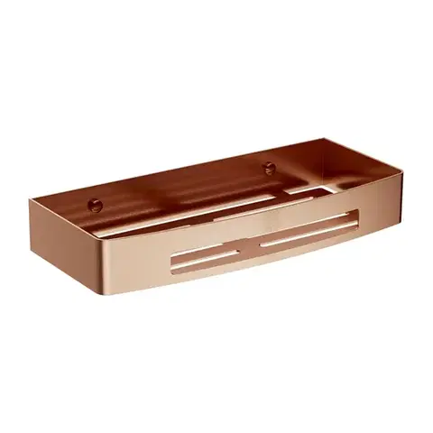 Regály a poličky OMNIRES - UNI sprchový košík, 30 x 5 x 13 cm, brúsená meď UN10331CPB