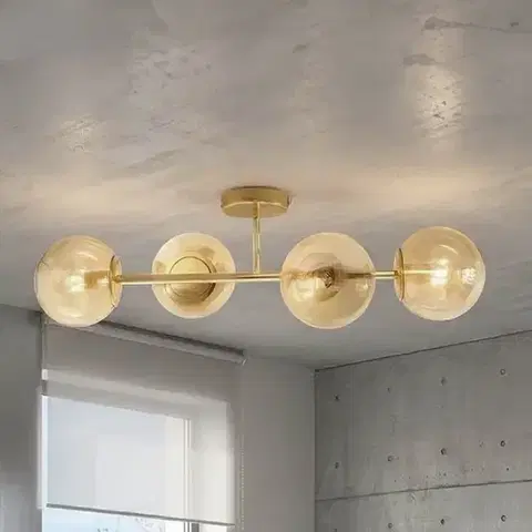 Moderné lampy do obývačky Luster KALDAN 66888 GOLD LW4