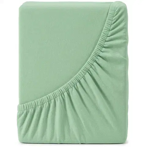 Plachty 4Home jersey prestieradlo Lycra zelená, 200 x 200 cm