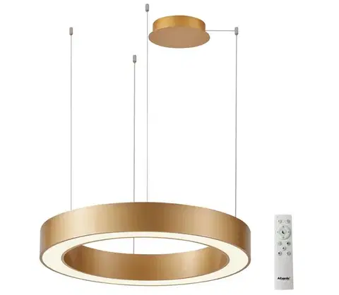 Svietidlá Azzardo  - LED Stmievateľný luster na lanku MARCO LED/100W/230V zlatá + DO 