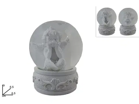 Sošky, figurky - anjeli MAKRO - Snežítko 6,5cm Anjel rôzne druhy