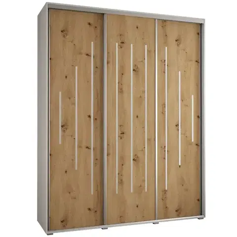 Šatníkové skrine Skriňa 45 Canaris 12 200 biela/artisan/silver