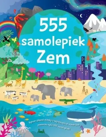 Nalepovačky, vystrihovačky, skladačky 555 samolepiek - Zem