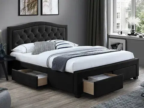 Postele Posteľ s úložným priestorom ELECTRA VELVET 160 Signal