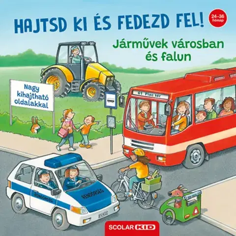 Leporelá, krabičky, puzzle knihy Hajtsd ki és fedezd fel! - Járművek városban és falun - Ralf Butschkow