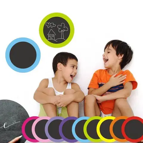 Tabule pre popis kriedou Tabuľová nálepka - Kruh vo farbách