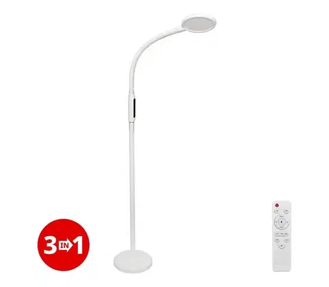 Lampy  light LED Stmievateľná lampa 3v1 LED/12W/230V biela CRI 90 + diaľkové ovládanie IVA3045FLBL