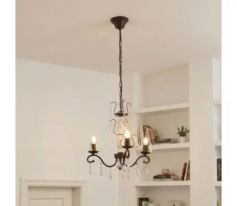 Svietidlá Eglo 49837 - Luster na reťazi CHATTISHAM 3xE14/40W 49837