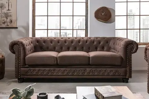 Pohovky a gauče Chesterfield pohovka 3-miestna MIDAS Dekorhome