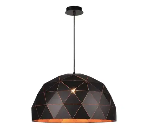 Svietidlá Lucide 21409/60/30 - Závesné svietidlo OTONA 3xE27/60W/230V čierna 21409/60/30