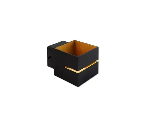 Svietidlá  Nástenné svietidlo COSTA 1xG9/35W/230V čierna/medená COSTA BLACK-GOLD