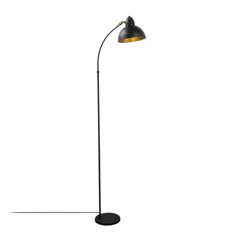 Lampičky Stojacia lampa Varzan - 10855, čierna