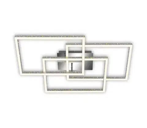 Svietidlá Brilo - LED Stmievateľné stropné svietidlo FRAME LED/57W/230V 3000K matný chróm 3752-019