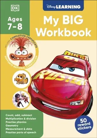 Príprava do školy, pracovné zošity Disney Learning Big Workbook Ages 7-8 (Year 3) - DK