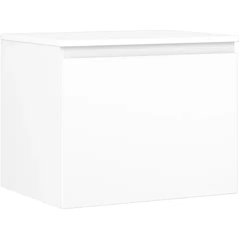 Kúpeľňový nábytok MEXEN/S - Orio kúpeľňová skrinka pod umývadlo 60 cm s doskou, 1 šuplík, biela mat 91A10-06047-1-BFC01