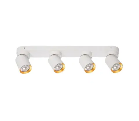 Svietidlá  Bodové svietidlo ANDY 4xGU10/8W/230V biela/zlatá ML9938