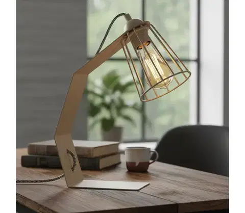 Lampy  Stolná lampa NANDO 1xE27/15W/230V béžová LN-1.320/BEŻ